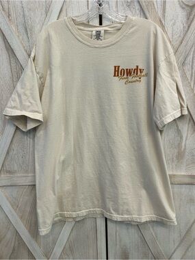 Charlie Southern Comfort Colors XL 'Howdy From Football Country' GAME DAY Tee